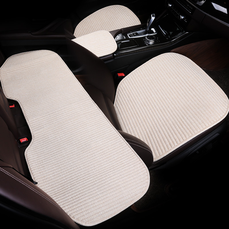 新款四季汽车坐垫迈腾A4L帕萨特A6L途观L夏季无靠背三件套座垫