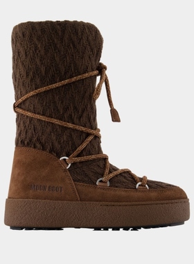 Moon Boot Mb X Gir Ltrack 靴子 - 皮质 - 棕色