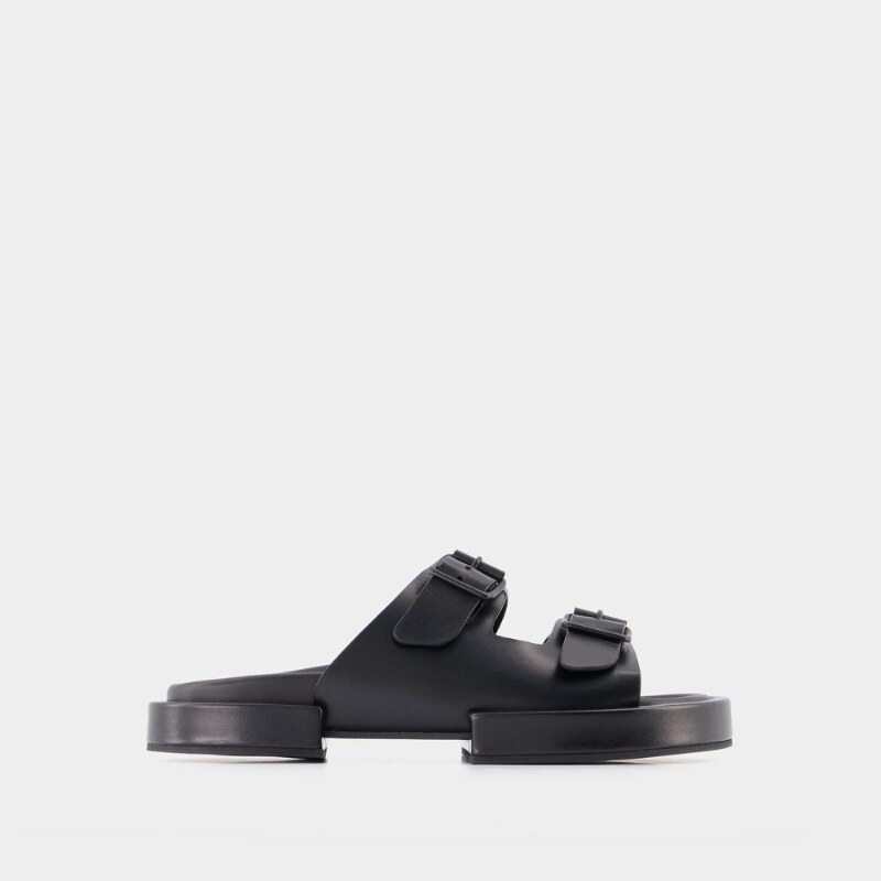 Ann Demeulemeester Block Henri Sandals 皮质平底牛皮凉鞋