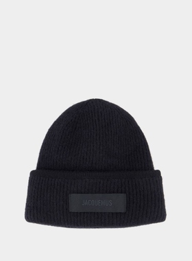 Jacquemus Le Bonnet Gros Grain - 羊毛 毛线帽黑色