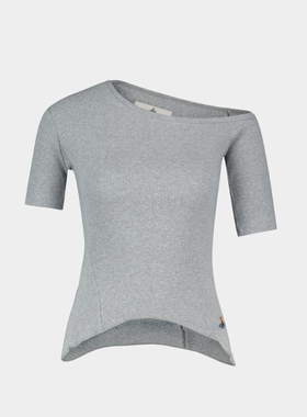 Vivienne Westwood 西太后 Orgy Shoulder T恤 棉质 灰色