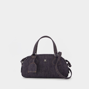 Bowling Friday Baguette 斜挎包 灰色 活希源 皮质 Courreges