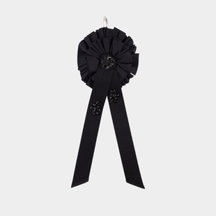 Simone Rocha 丝带玫瑰花结钱包 - 尼龙 - 黑色