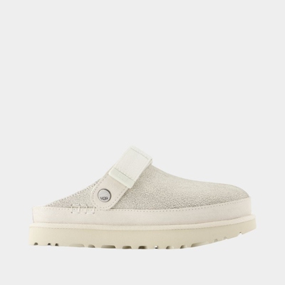 UGG Goldenstar Crackle Slides 运动鞋- 皮质 - 白色