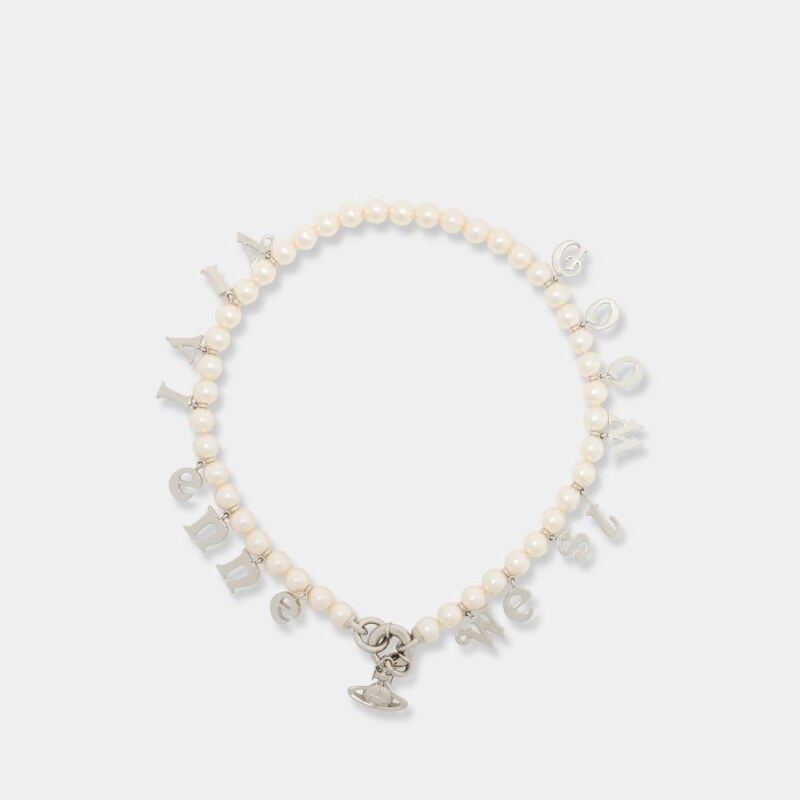 Vivienne Westwood 西太后 Leanne 项链 - 金属 - 白色
