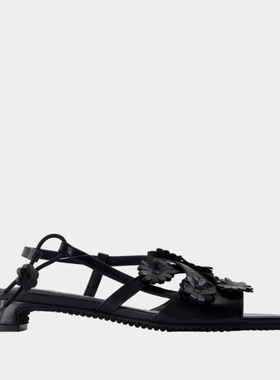 CECILIE BAHNSEN Arna 凉鞋 - 皮质 - 黑色