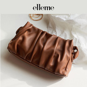 Vague 羊皮褶皱腋下包 时尚 Elleme女包 云朵包正品