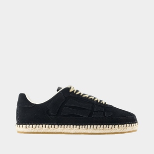 Amiri Espadrille Pacific Bones 运动鞋 - 皮质 - 黑色