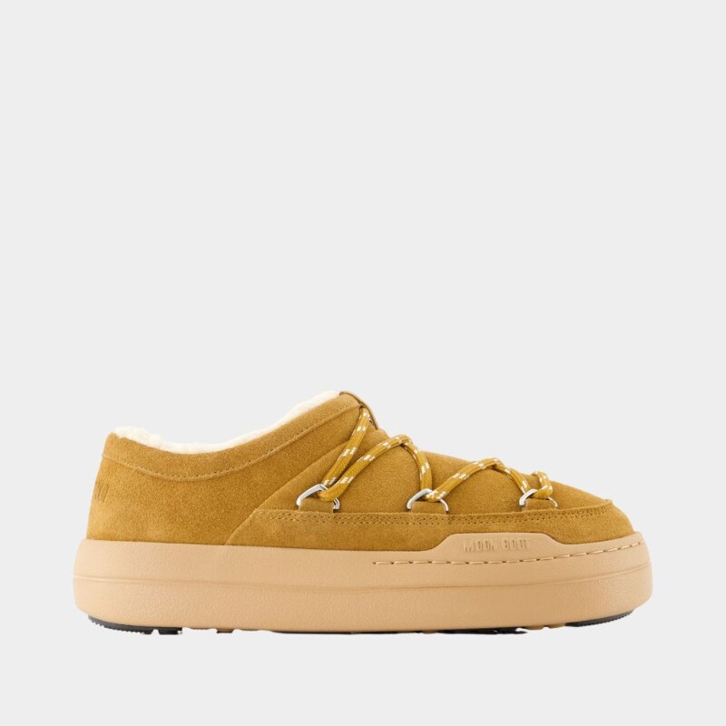Moon Boot Park Mules 穆勒鞋 - 皮质 - 棕色