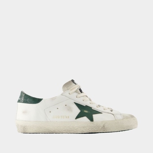 Golden Goose GGDB Super Star 运动鞋小脏鞋 - 皮质 - 白色