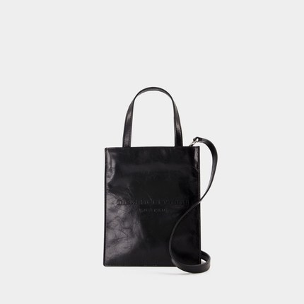 亚历山大王 Alexander Wang Pinch Small Tote黑色小牛皮购物袋包