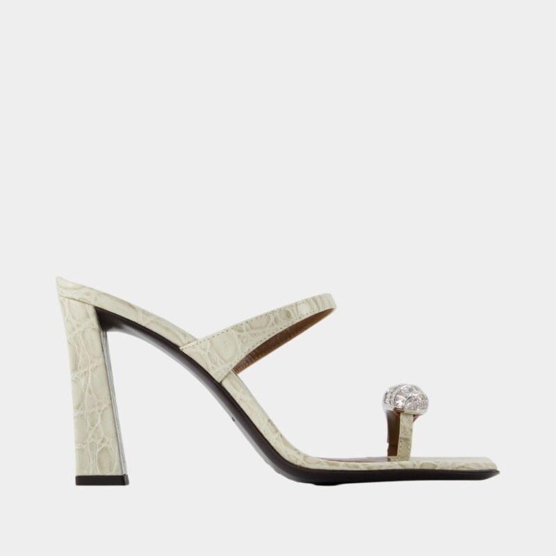Giuseppe Zanotti Morpheus 高跟鞋 - 皮质 - 象牙色