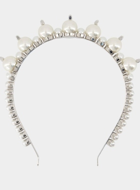 Simone Rocha Tiara 发夹 -珍珠-白色