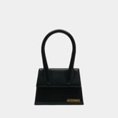 皮质 Jacquemus 黑色 Moyen 中号包袋 Chiquito