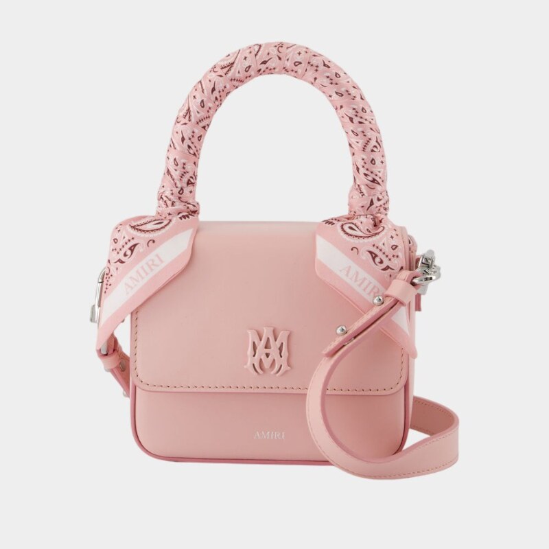Amiri Micro Ma 钱包皮质粉色