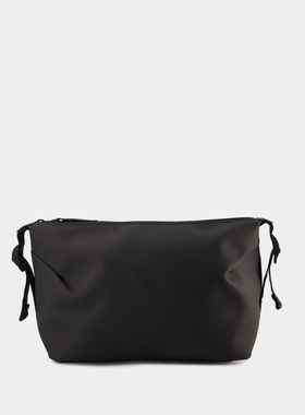 RAINS Hilo Wash Bag 黑色涤纶包