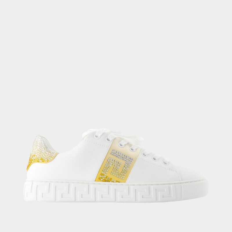 Versace/范思哲 Free Bio 运动鞋 - 丝绸 白色