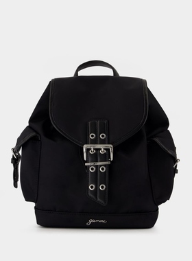 Ganni Bucky 小号背包 尼龙 黑色