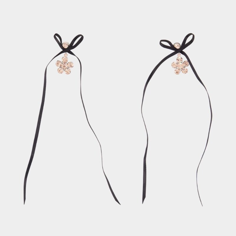 Simone Rocha 雏菊耳环 - 人造珍珠 - 粉色