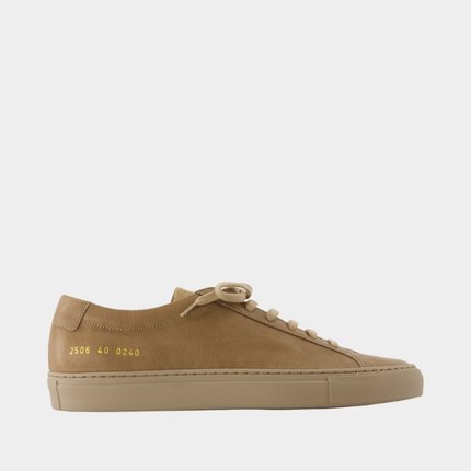 COMMON PROJECTS Achilles Premium 运动鞋 - 皮质 - 米色