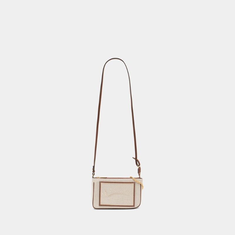 浪凡 Lanvin Compagnon 单肩包 - 皮质 - 米色