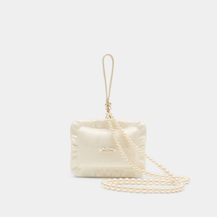 Simone Rocha 珍珠手提肩背包- 合成材质- 象牙色