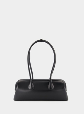 Osoi Boat Wide Mini 黑色小牛皮迷你单肩包斜挎包