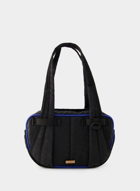 Ader Error Bowling Bag 黑色皮质手拎保龄球包