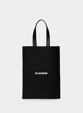 Jil Sander Book棉质黑色托特包