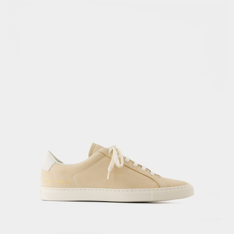 COMMON PROJECTS 复古Nubuck运动鞋 皮质 粉色