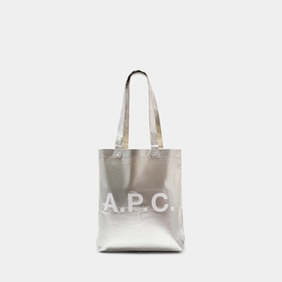 A.P.C. Lou购物袋 - 合成材料 - 银色