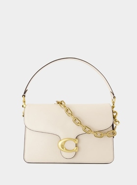 蔻驰 Coach Tabby 26 粉笔白色牛皮肩背斜挎包 CY919