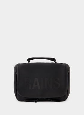 RAINS Texel W3 Wash Bag黑色合成材质洗漱包