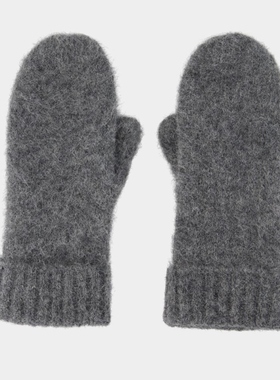 SAMSØE SAMSØE Sajeanne Mitten - 羊毛 - 灰色