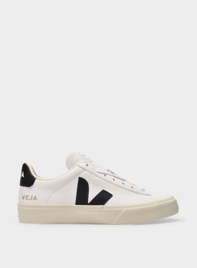 Veja Campo 经典纯色皮质 低帮运动小白鞋纹理皮革板鞋