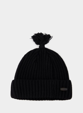 Ader Error Beannie 羊毛混纺胶带徽标无檐帽