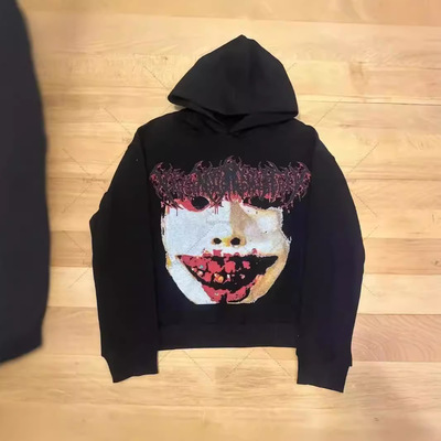 欧美街头嘻哈宽松外套暗黑风卫衣