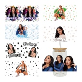 卡通印花彩色logo杯贴水杯贴玻璃贴杯无痕防水水晶标现货装 饰贴纸