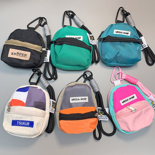 迷你零钱小包斜跨新款创意手机挂绳短款防丢失腕带手绳网红女款个性便携收纳包户外挂件儿童水杯手提结实短链