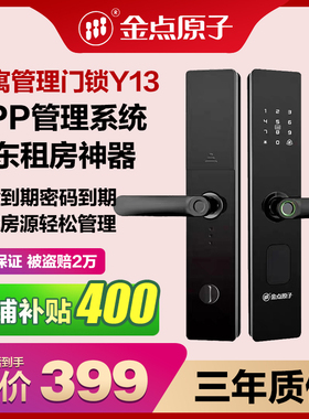 金点原子智能指纹门锁电子锁防盗锁入户门老式双开临时密码Y13