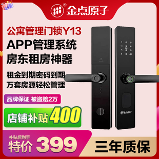 金点原子智能指纹门锁电子锁防盗锁入户门老式双开临时密码Y13
