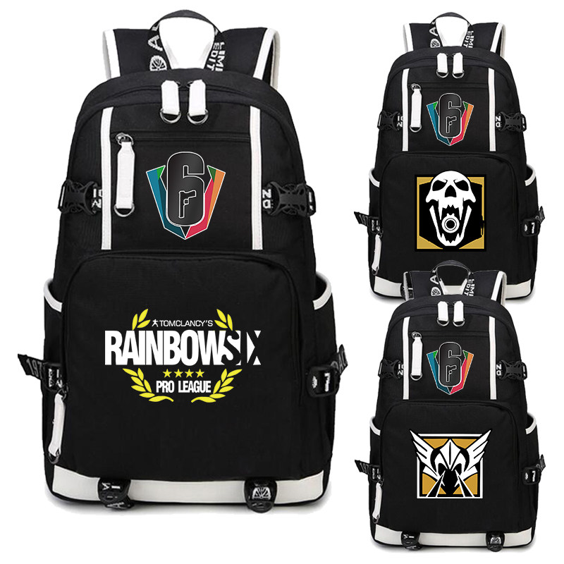 彩虹六号背包围攻steam游戏周边夜光青少年学生书包双肩包男女潮