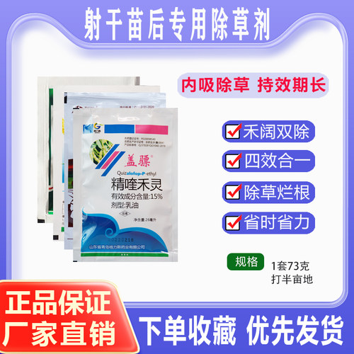 射干除草剂 射干苗后除草 射干专用除草剂禾阔杂草双除农药