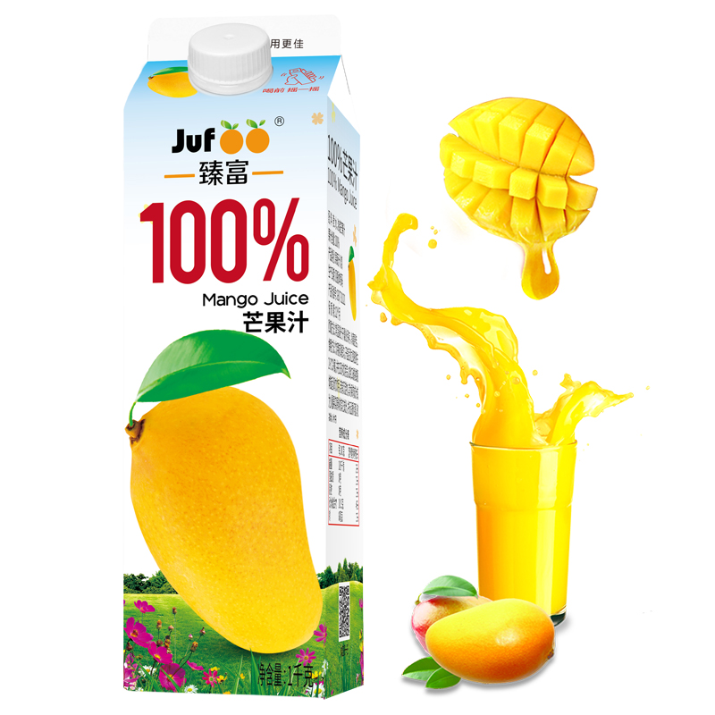 臻富芒果汁1kg*6瓶好喝健康