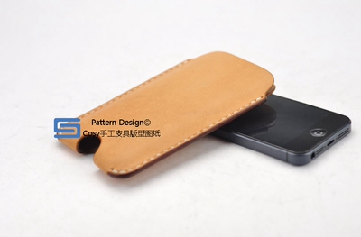 手包纸样手工diy皮革卡包皮具图纸5-6寸手机套财布版型图纸SLG-13