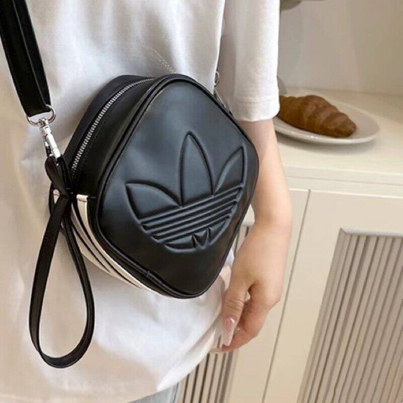 adidas阿迪达斯三叶草女生时尚百搭迷你小方包单肩斜挎拎包JC6004