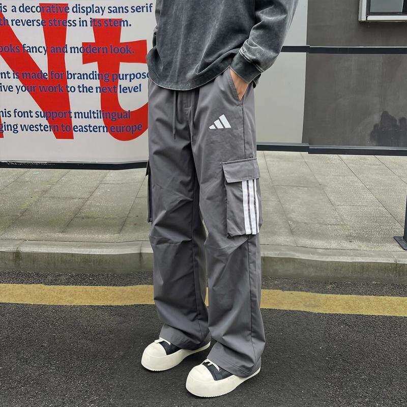 阿迪达斯工装裤男秋季新款复古长裤直筒运动裤休闲男士篮球裤子男