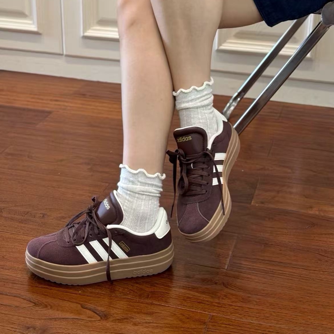 Adidas新款明星同款厚底网红板鞋