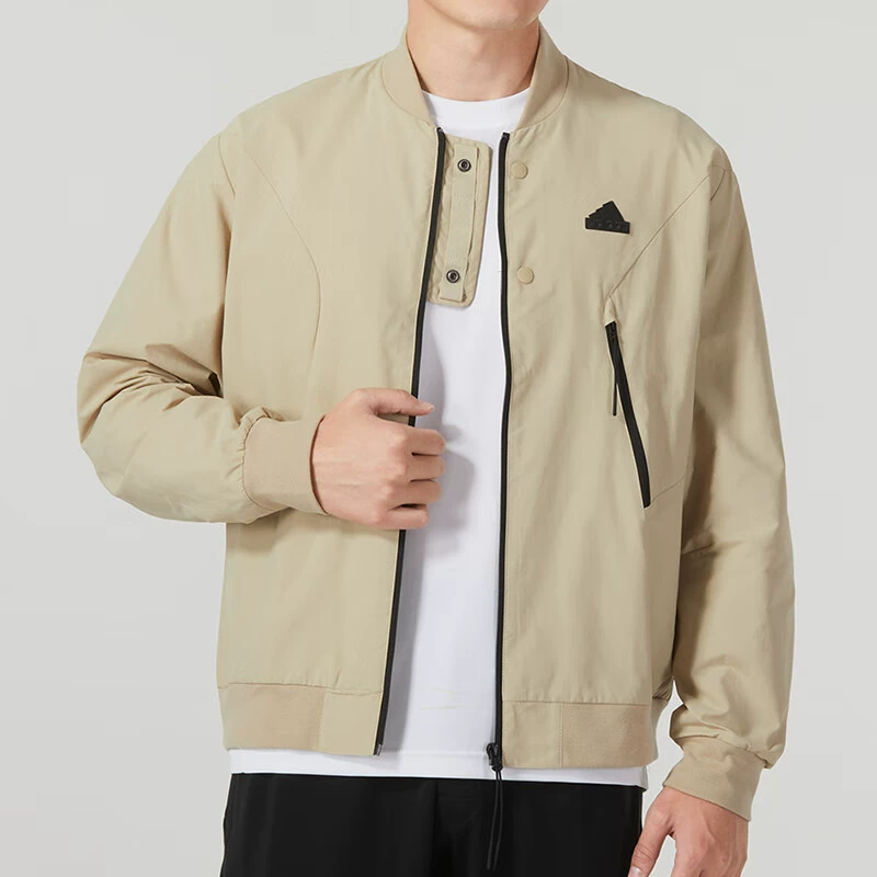 Adidas阿迪达斯防风外套男新款运动服宽松休闲立领梭织夹克IP4959