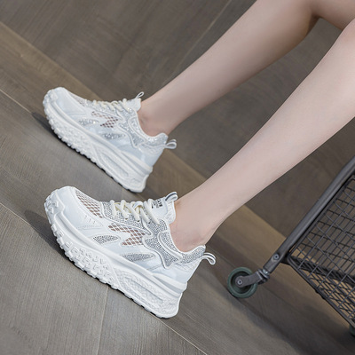 爆款网面透气小白鞋女夏